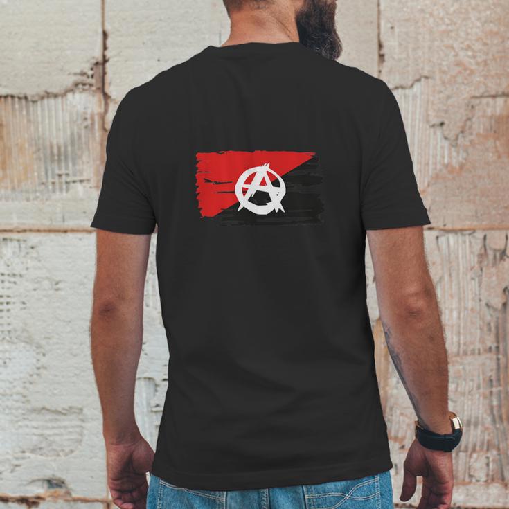 Anarchy Anarchist Flag Mens Back Print T-shirt Funny Gifts