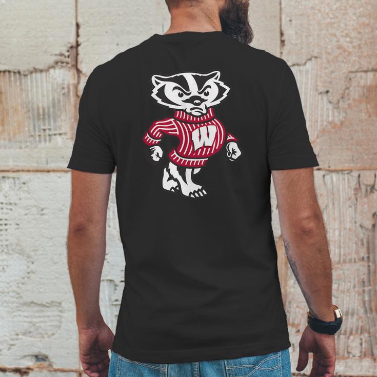 Angry Bucky Badger Mens Back Print T-shirt Funny Gifts