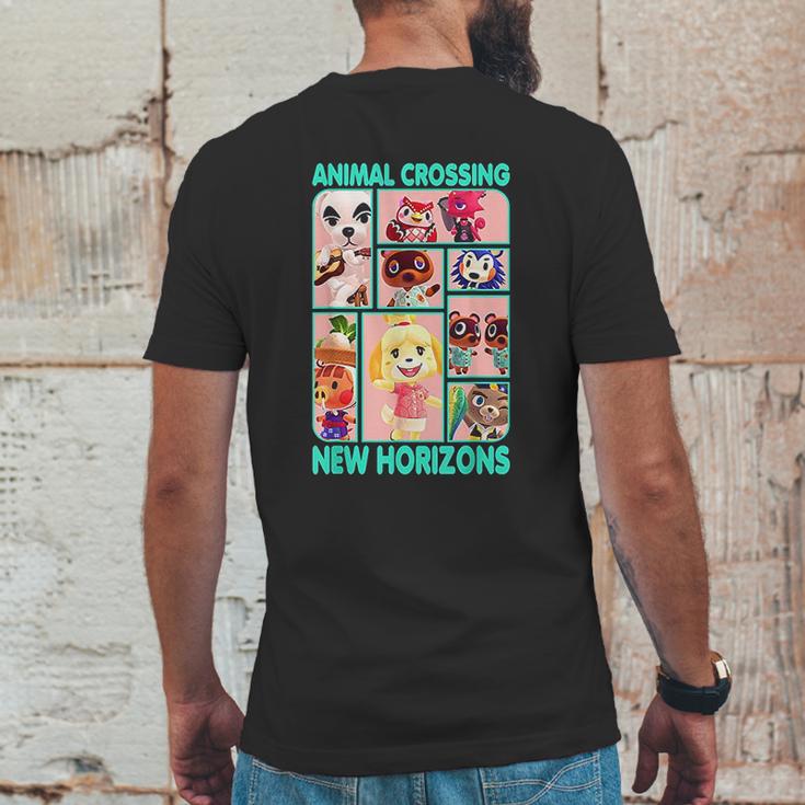 Animal Crossing New Horizons Group Box Mens Back Print T-shirt Funny Gifts