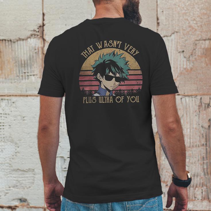 Anime Izuku Midoriya That Wasnt Very Plus Ultra Of You My Hero Academia Mens Back Print T-shirt Funny Gifts