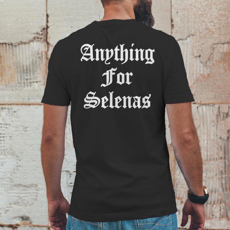 Anything For Selenas T-Shirt Mens Back Print T-shirt Funny Gifts