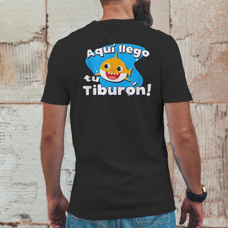 Aquí Llego Tu Tiburón Safaera Reggaeton Bunny Style Gift Mens Back Print T-shirt Funny Gifts