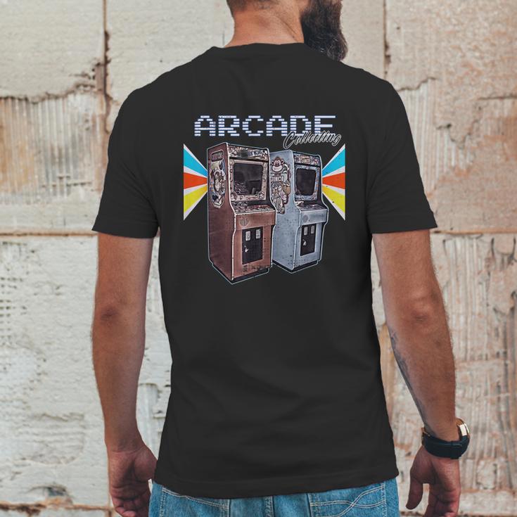 Arcade Cabinet Machine 1970 1980 1990 Video Game Collection Mens Back Print T-shirt Funny Gifts