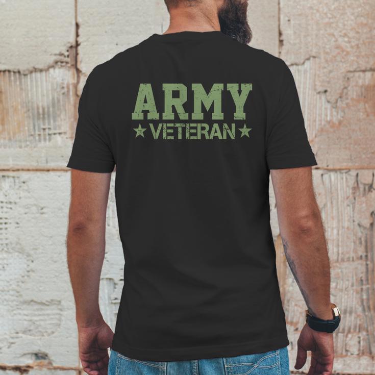 Army Veteran Distress Logo Graphic Design Printed Casual Daily Basic Mens Back Print T-shirt Funny Gifts