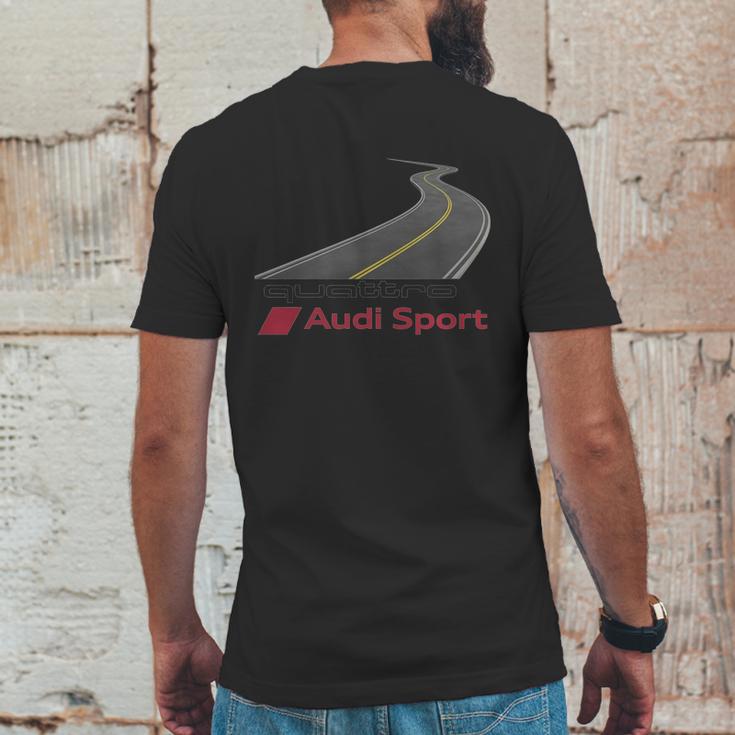 Audi Quattro Mens Back Print T-shirt Funny Gifts