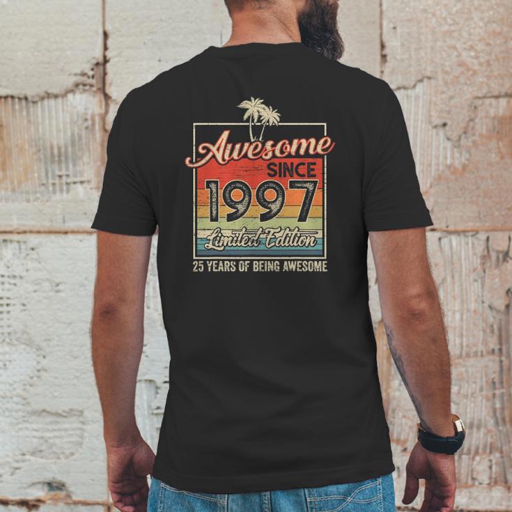 Awesome Since 1997 25Th Birthday Gifts 25 Years Old Vintage Mens Back Print T-shirt Funny Gifts