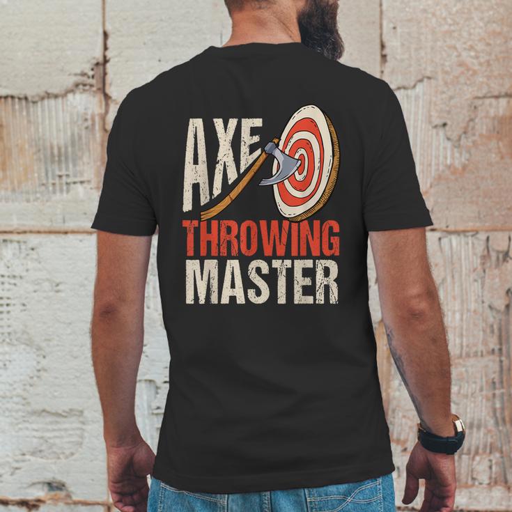 Axe Throwing Master Hatchet Thrower Target Mens Back Print T-shirt Funny Gifts