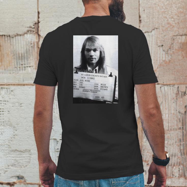 Axl Roses Mugshot 1992 Tshirt Mens Back Print T-shirt Funny Gifts