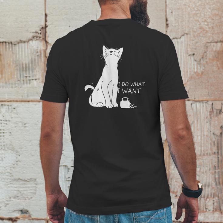 Hisayhe Funny Cat Do What I Want Cat Personality Graphic Mens Back Print T-shirt Funny Gifts