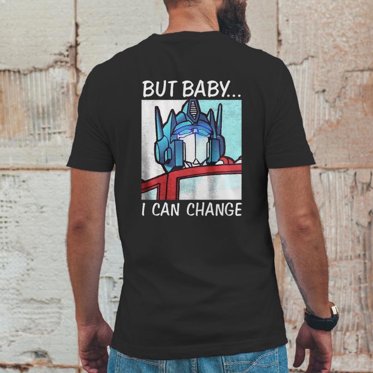 But Baby I Can Change Optimus Prime ShirtShirt Tee Mens Back Print T-shirt Funny Gifts