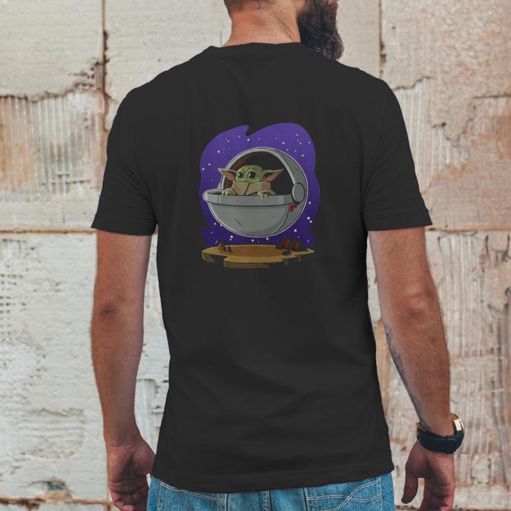 Baby Yoda Art Shirt Mens Back Print T-shirt Funny Gifts