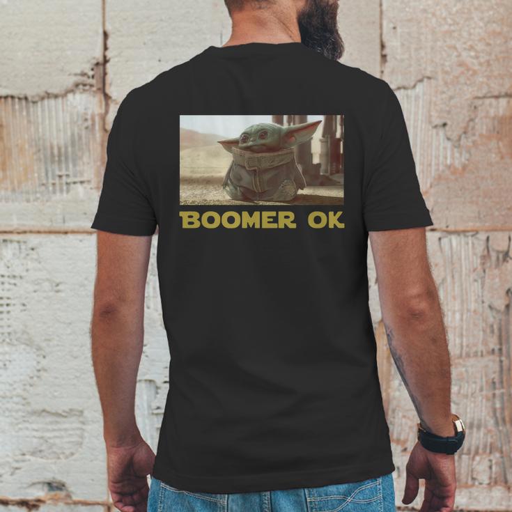 Baby Yoda Boomer Ok Mens Back Print T-shirt Funny Gifts