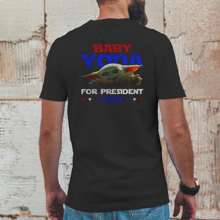 Baby Yoda For President 2020 Mens Back Print T-shirt Funny Gifts