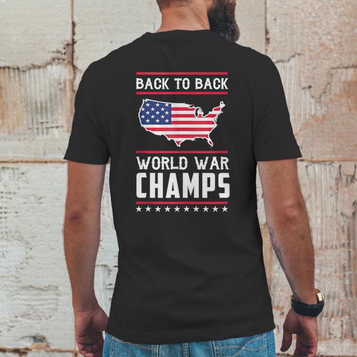 Back To Back Undefeated World War Champs Graphic Design Printed Casual Daily Basic Mens Back Print T-shirt Funny Gifts