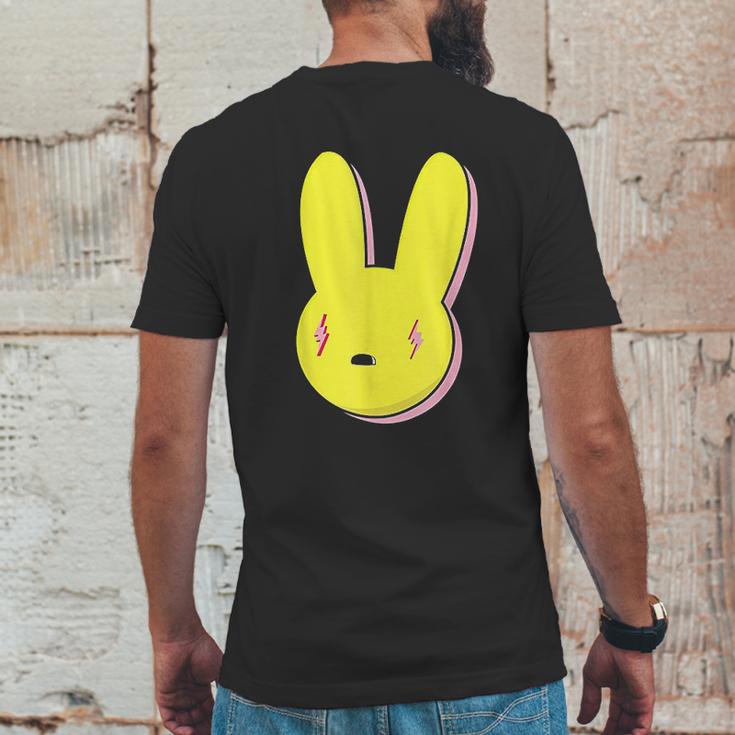 Bad Trap Lighting Bunny Eyes Dembow Reggaeton Style Mens Back Print T-shirt Funny Gifts