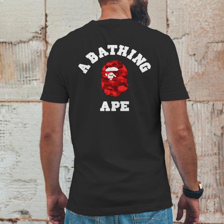 Bape Abc Red Camo Mens Back Print T-shirt Funny Gifts