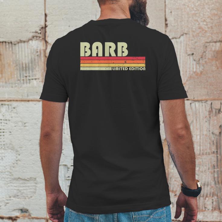 Barb Name Personalized Retro Vintage 80S 90S Birthday Mens Back Print T-shirt Funny Gifts