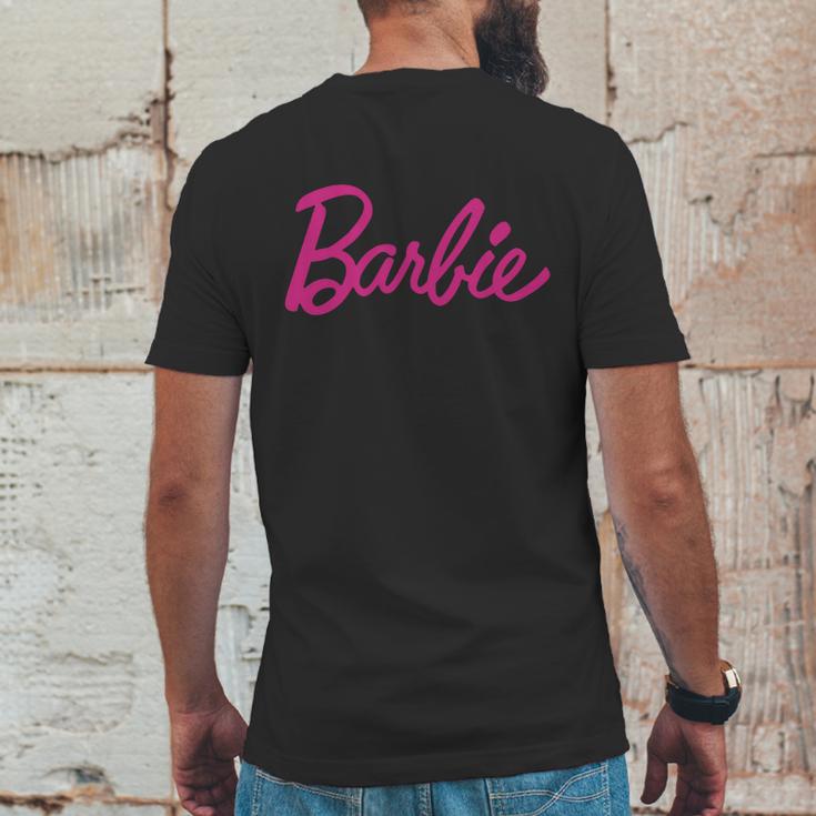 Barbie Logo Mens Back Print T-shirt Funny Gifts