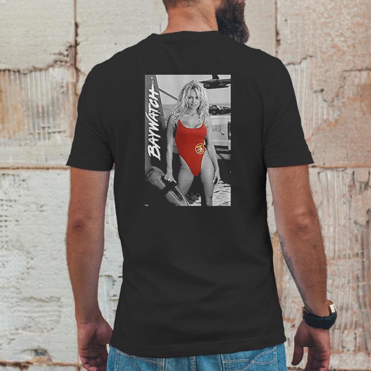 Baywatch Pamela Anderson Red Swim Suit Mens Back Print T-shirt Funny Gifts