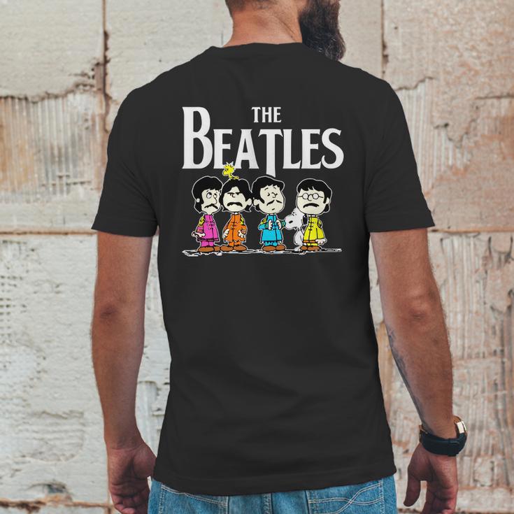 The Beatles And Snoopy Mens Back Print T-shirt Funny Gifts