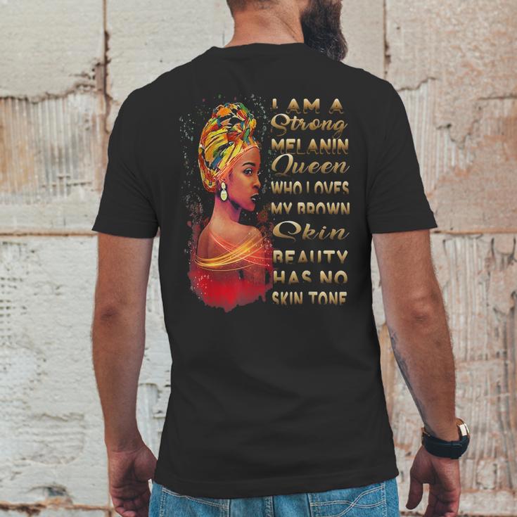 Beauty Has No Skin Tone African American Melanin Black Queen Mens Back Print T-shirt Funny Gifts