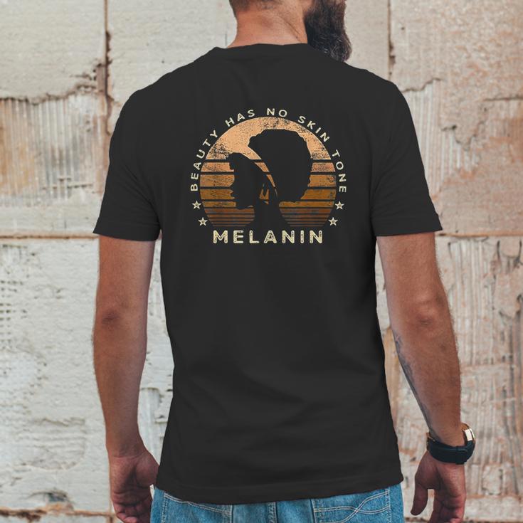 Beauty Has No Skin Tone Melanin Gifts For Black Queen Mens Back Print T-shirt Funny Gifts