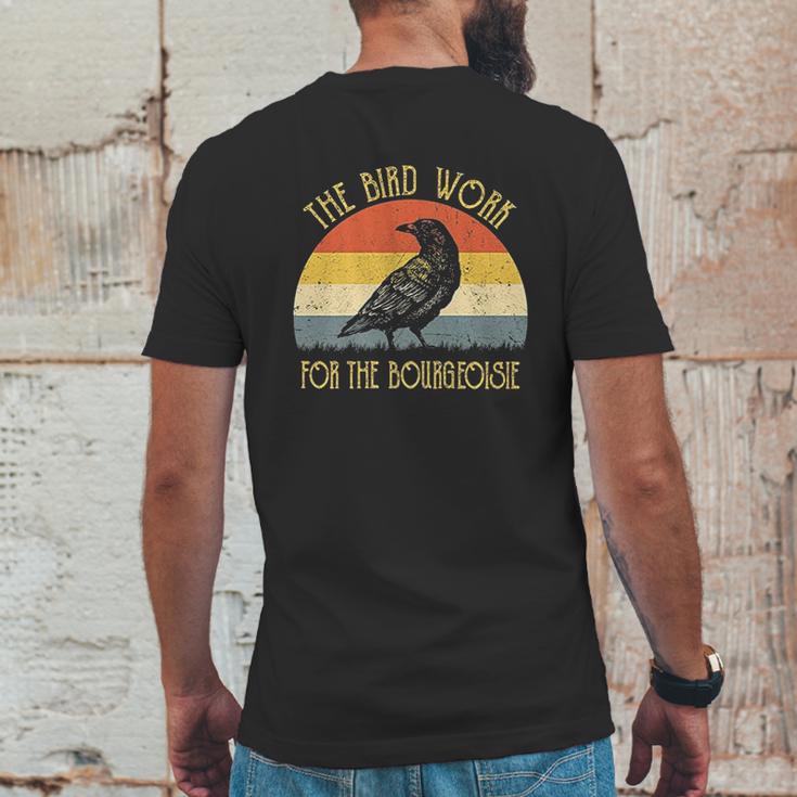 The Birds Work For The Bourgeoisie Vintage Mens Back Print T-shirt Funny Gifts