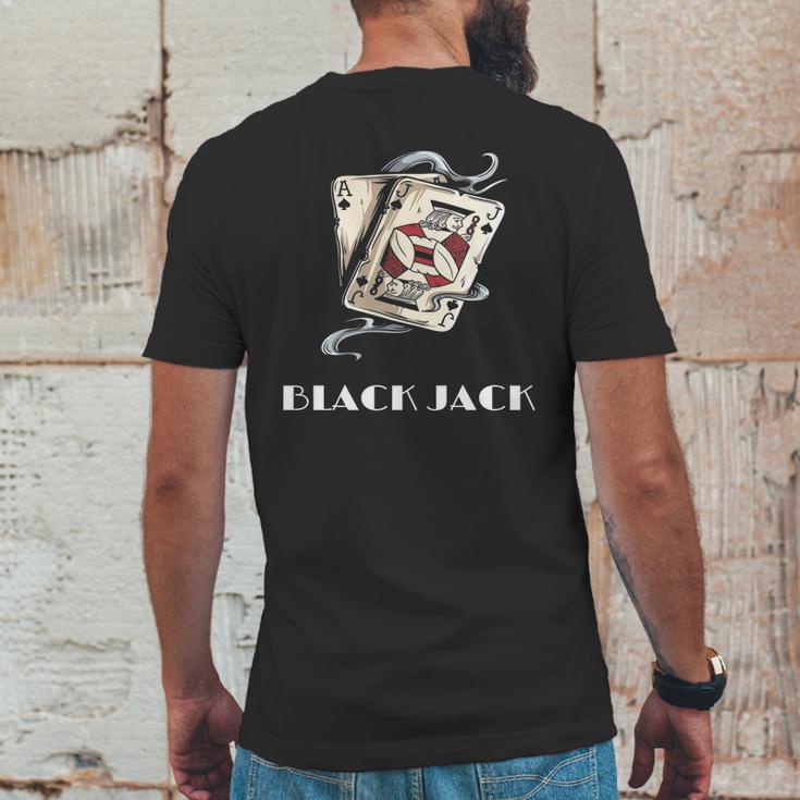 BlackjackShirt Jack Of Spades Ace Of Spades - Lucky Tee Mens Back Print T-shirt Funny Gifts