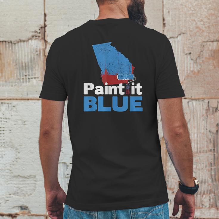 Blue Wave Georgia Elections Democrat Mens Back Print T-shirt Funny Gifts