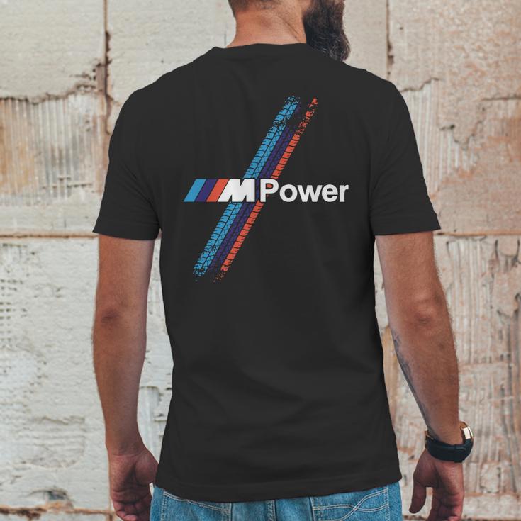 Bmw M Power Tyres Wheels T-Shirt Mens Back Print T-shirt Funny Gifts