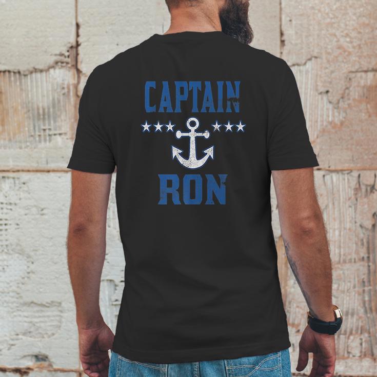 Boat Captain Ron Custom Family Cruise Or Boat Lovers Gift Mens Back Print T-shirt Funny Gifts