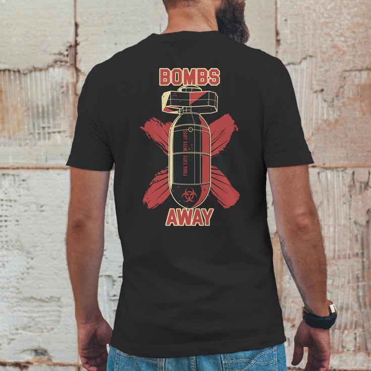 Bombs Away Trash Polka Mens Back Print T-shirt Funny Gifts