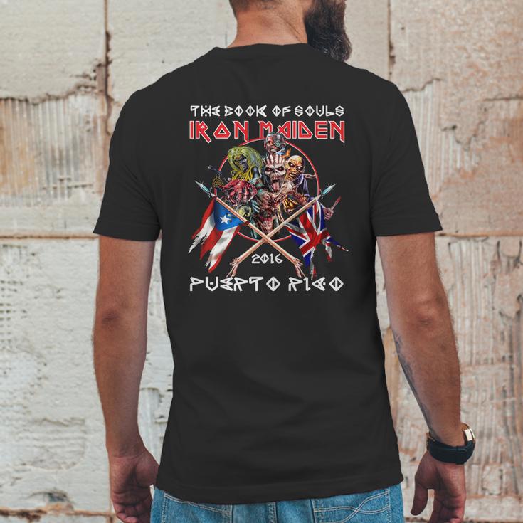 The Book Of Souls Iron Maiden 2016 Puerto RicoShirt Mens Back Print T-shirt Funny Gifts