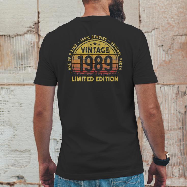 Born In 1989 Vintage 32Nd Birthday Gift Turning 32 Years Old Mens Back Print T-shirt Funny Gifts