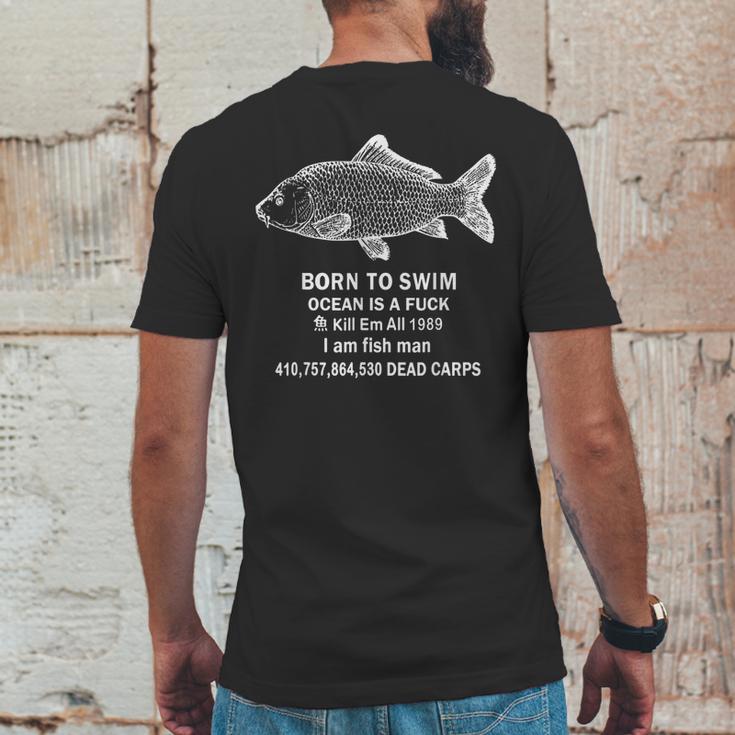 Born To Swim Ocean Is A Fuck Kill Em All 1989 Mens Back Print T-shirt Funny Gifts