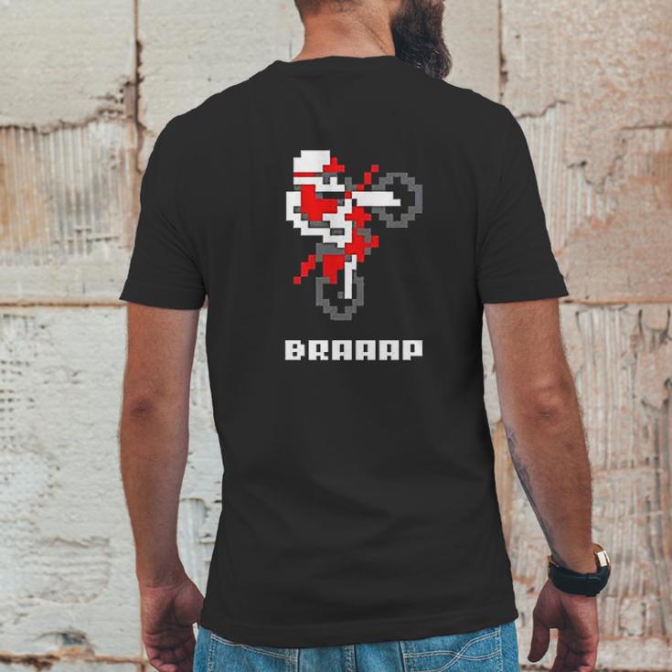 Braaap Dirt Bike Retro 8 Bit Video Game Gamer Full Mens Back Print T-shirt Funny Gifts