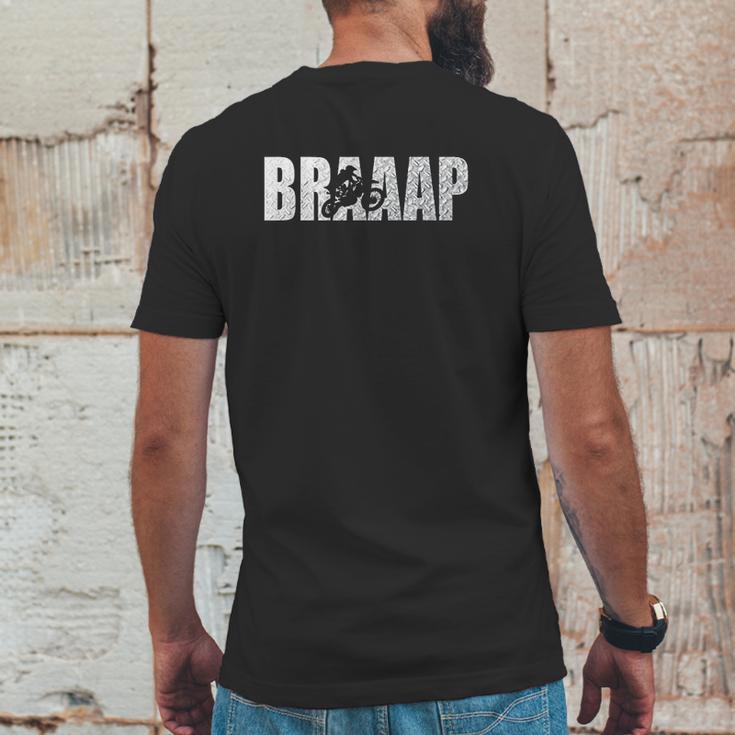 Braaap Motocross Mens Back Print T-shirt Funny Gifts