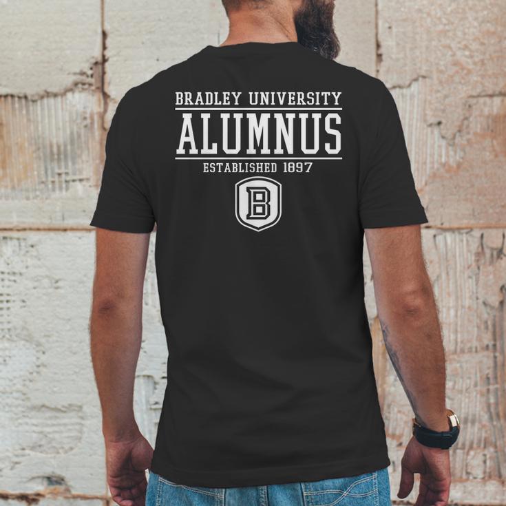 Bradley University Alumnus Mens Back Print T-shirt Funny Gifts