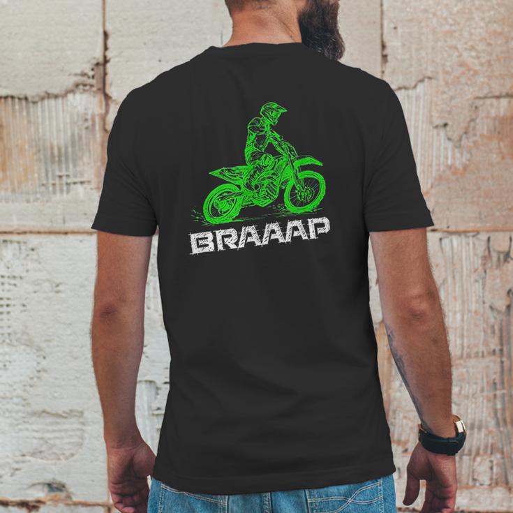 Brap Braap 2Stroke Send It Motocross Dirt Bike Green Et3 Mens Back Print T-shirt Funny Gifts