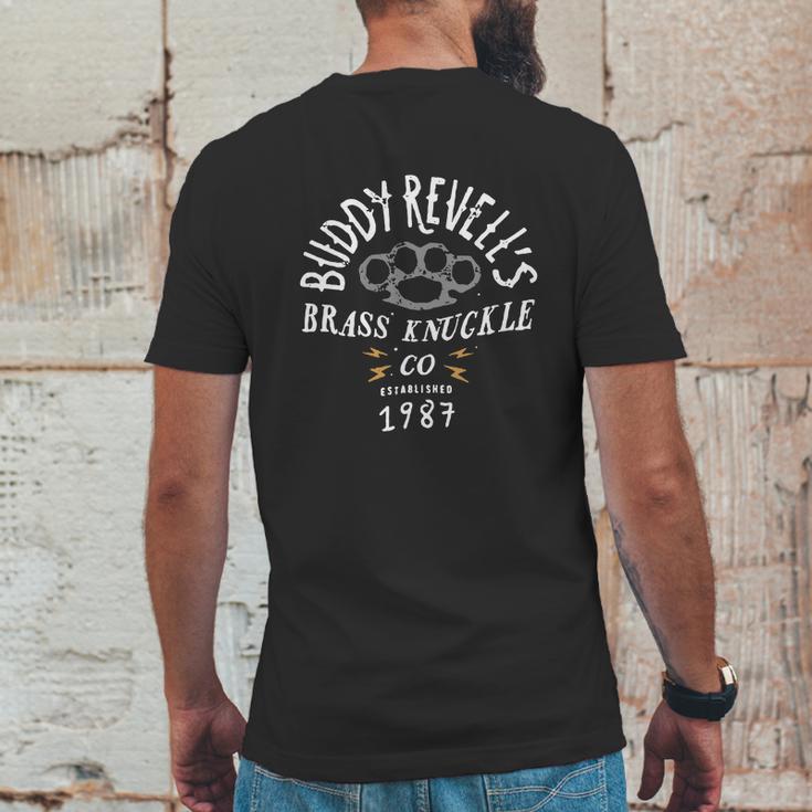 Buddy Revells Brass Knuckle Co Established 1987 ShirtShirt Tee Mens Back Print T-shirt Funny Gifts