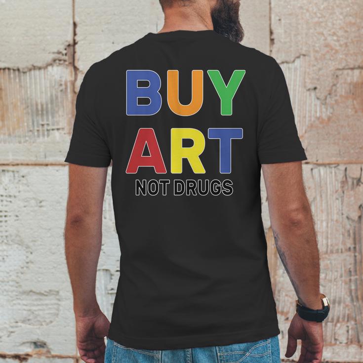 Buy Art Not Drugs Logo Mens Back Print T-shirt Funny Gifts