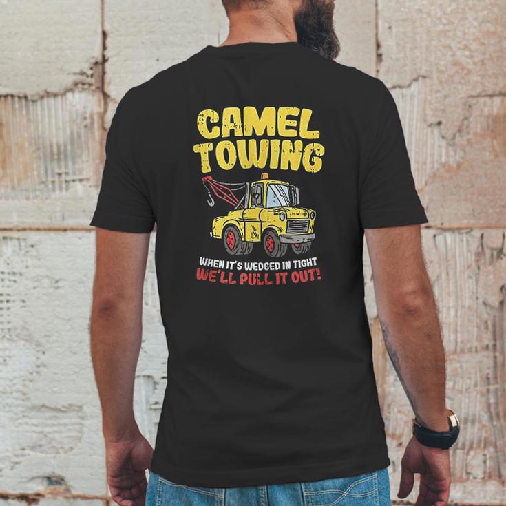 Camel Towing Funny Crude Tow Truck Recovery Workers Gift Mens Back Print T-shirt Funny Gifts