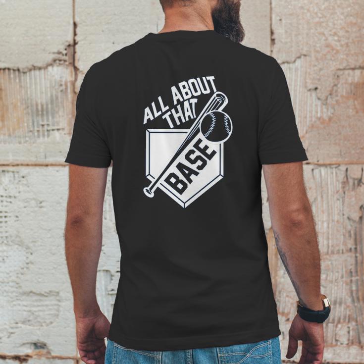 Campus Apparel All About That Base Mens Back Print T-shirt Funny Gifts