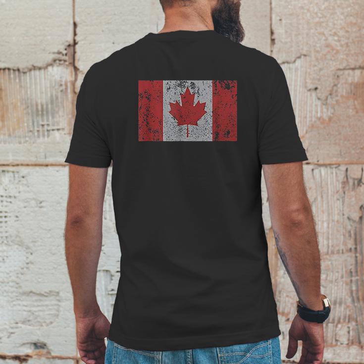 Canadian Flag Maple Leaf Canada Toronto Montreal Mens Back Print T-shirt Funny Gifts