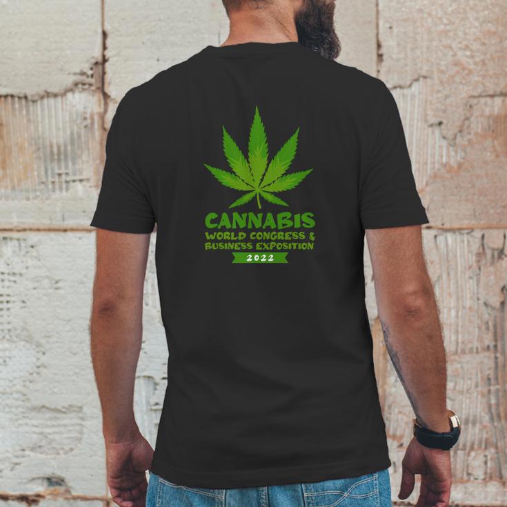 Cannabis World Congress Graphic Design Printed Casual Daily Basic Mens Back Print T-shirt Funny Gifts