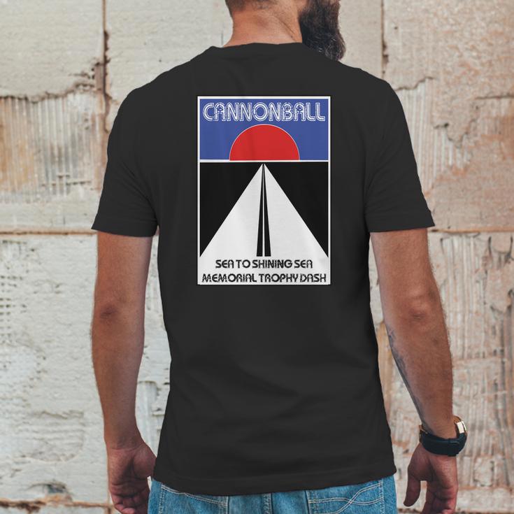 Cannonball Run Mens Back Print T-shirt Funny Gifts