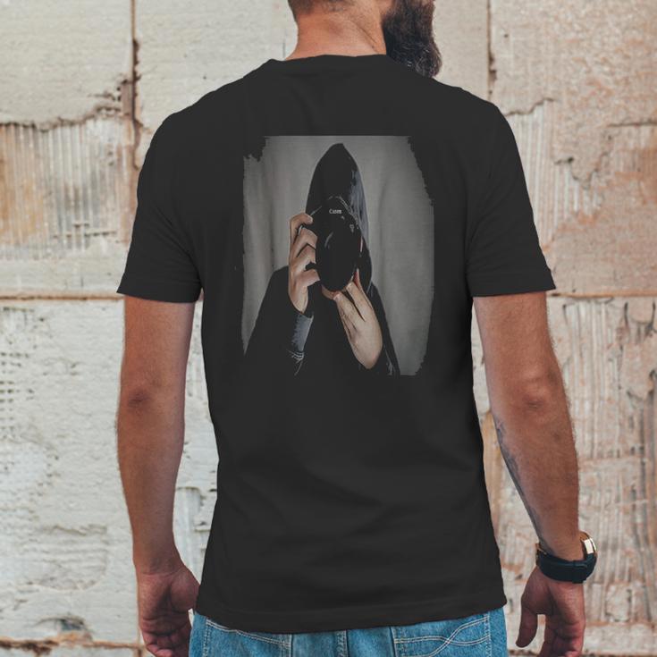 Canon Photographer Mens Back Print T-shirt Funny Gifts