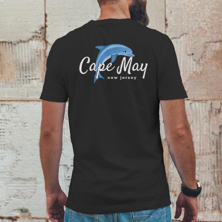 Cape May Dolphin Beach Mens Back Print T-shirt Funny Gifts