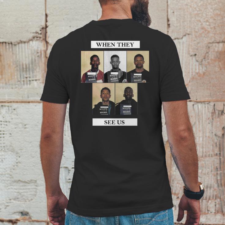 The Central Park Five When They See Us Mens Back Print T-shirt Funny Gifts