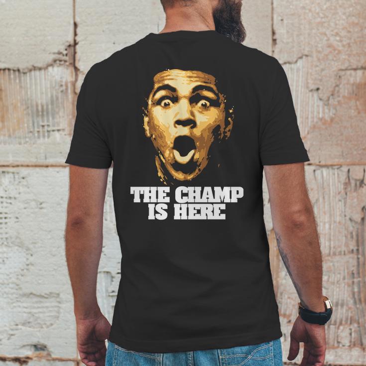 The Champ Is Here Muhammad Ali Mens Back Print T-shirt Funny Gifts